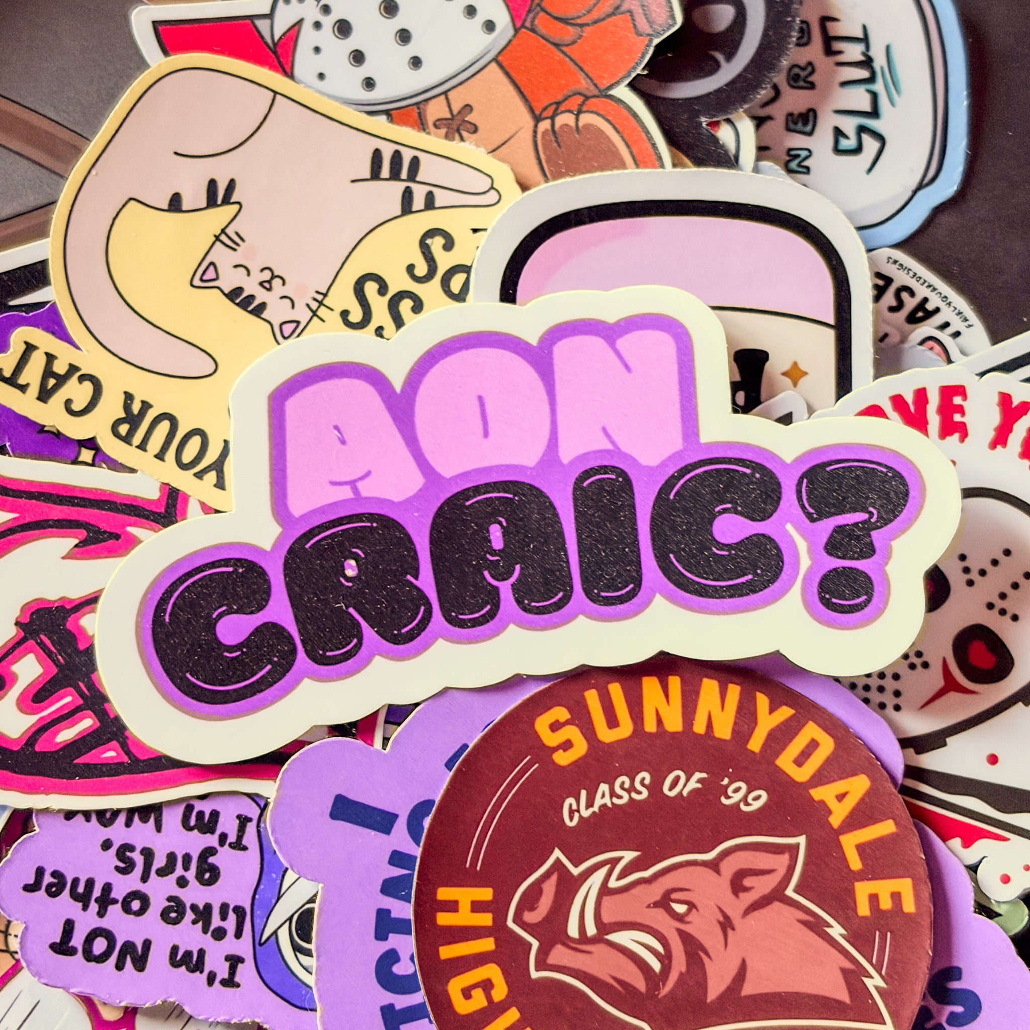 Any Craic? Single Sticker. Irish humour
