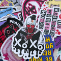 Art The Clown, Kisses, Single Sticker. Terrifier film. Slasher movie fan. Horror.