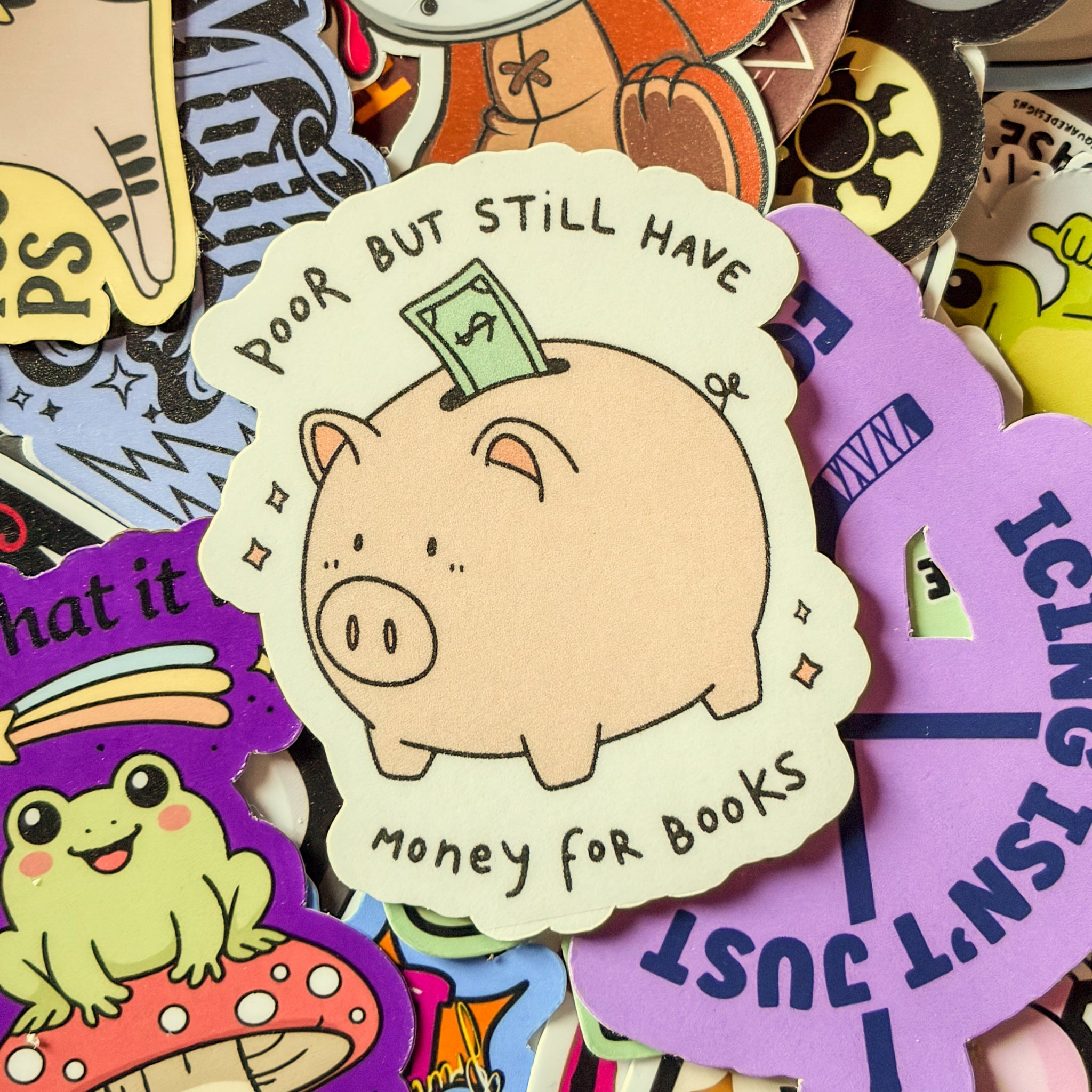 Book Piggybank, Single Sticker
