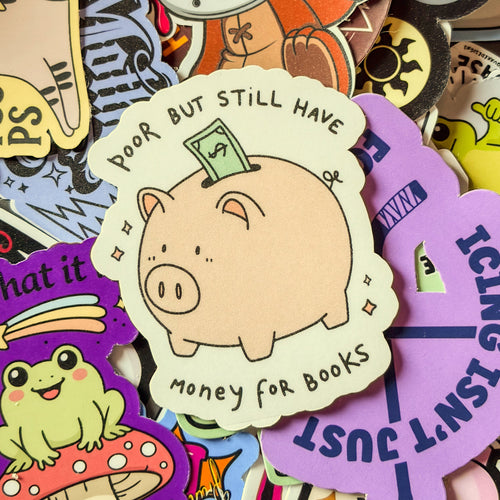 Book Piggybank, Single Sticker