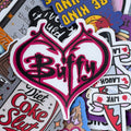 Buffy the Vampire Slayer, Tattoo Heart, Single Sticker Pink