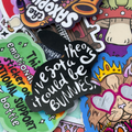 Bunny Theory, Anya, Buffy the Vampire Slayer, Single Sticker BLACK WHITE RETRO MAGIC