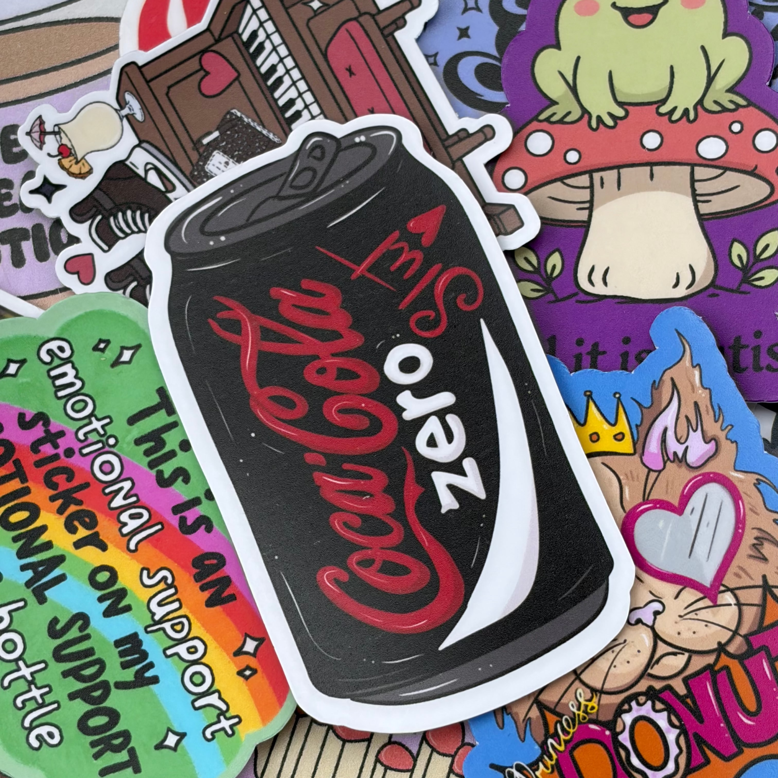 Coke Zero Slut, Single Sticker, soda can