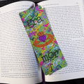 Grá Mór, Big Love, Large Bookmark. Graphic, Irish language, modern pattern with traditional claddagh ring. tourisim, gift,souvenier