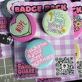 IDK, I just Work Here / This Barbie Is Your Worst Nightmare / Nope

3 Pack of 1.25mm Button Pin Badges, with metal backing.

Handmade