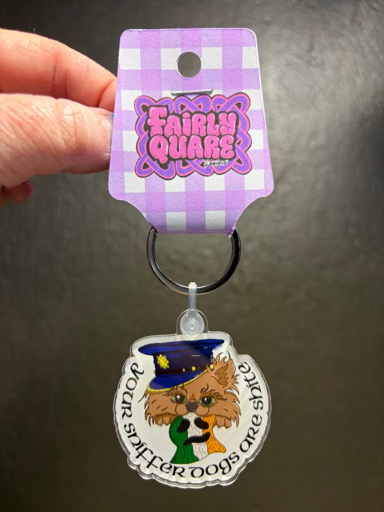 Sniffer Dog Keychain