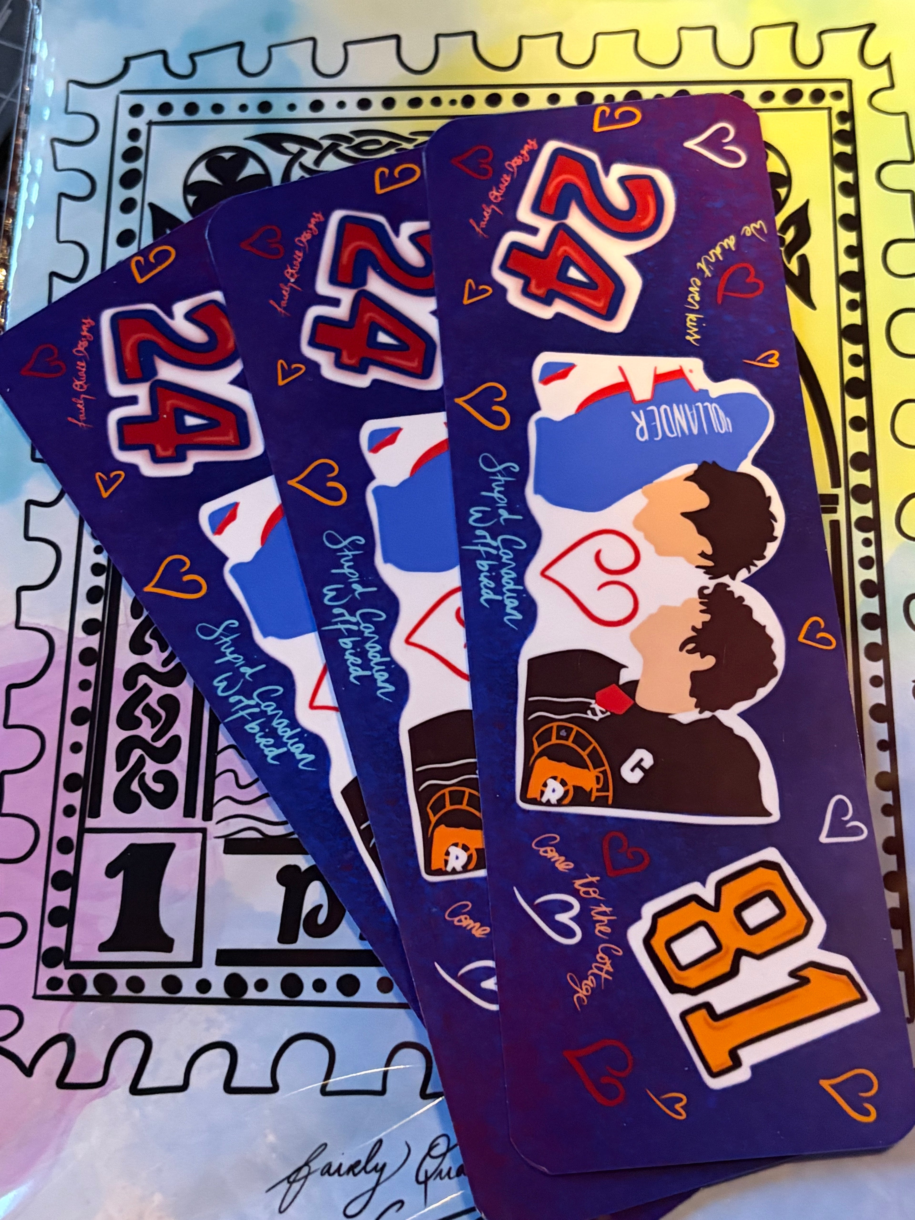 Hockey Romance Bookmark
