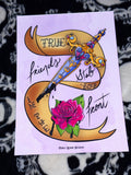 True Friends, Gold/Pink Print