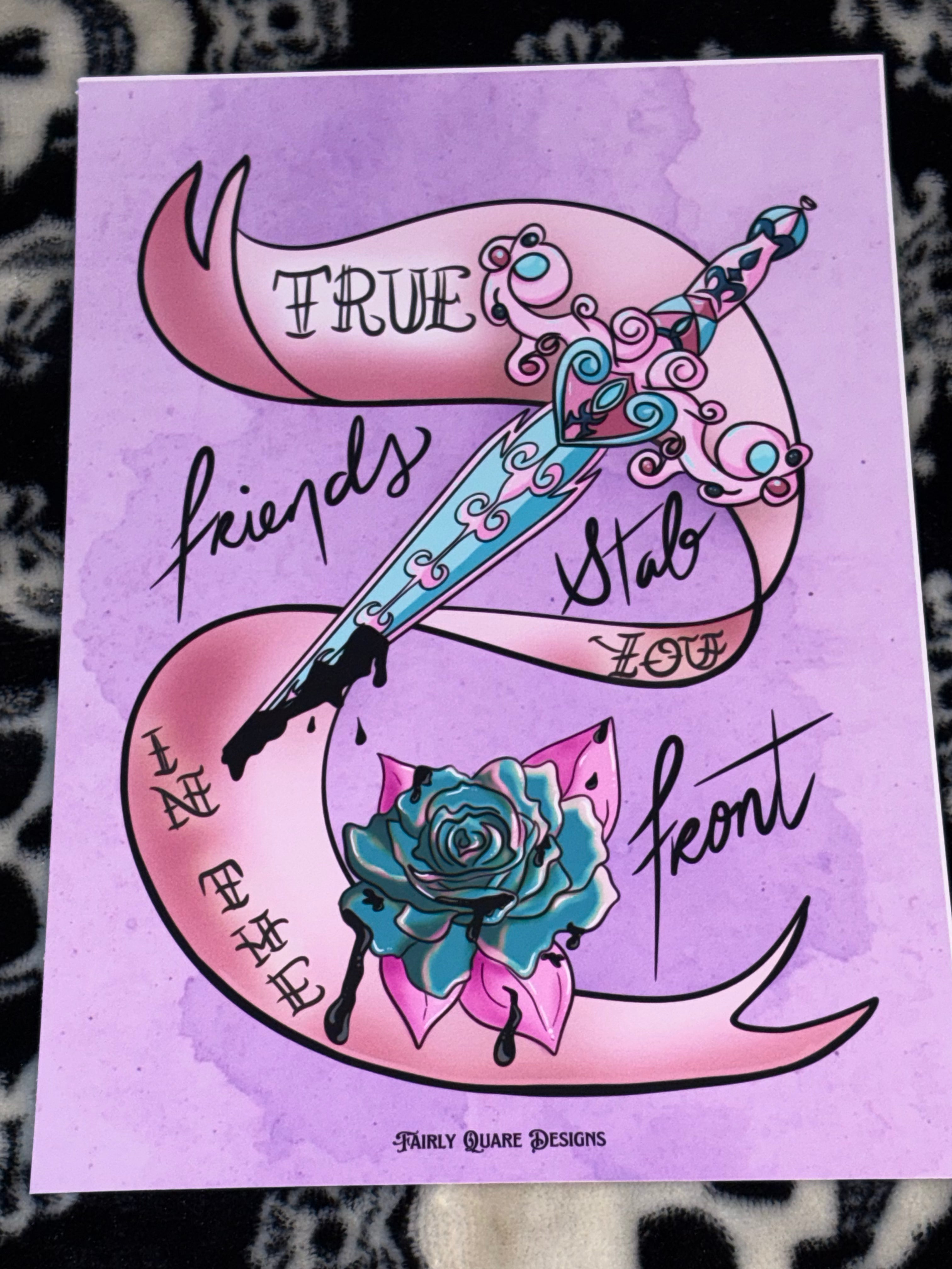True Friends, Pink/Blue Print