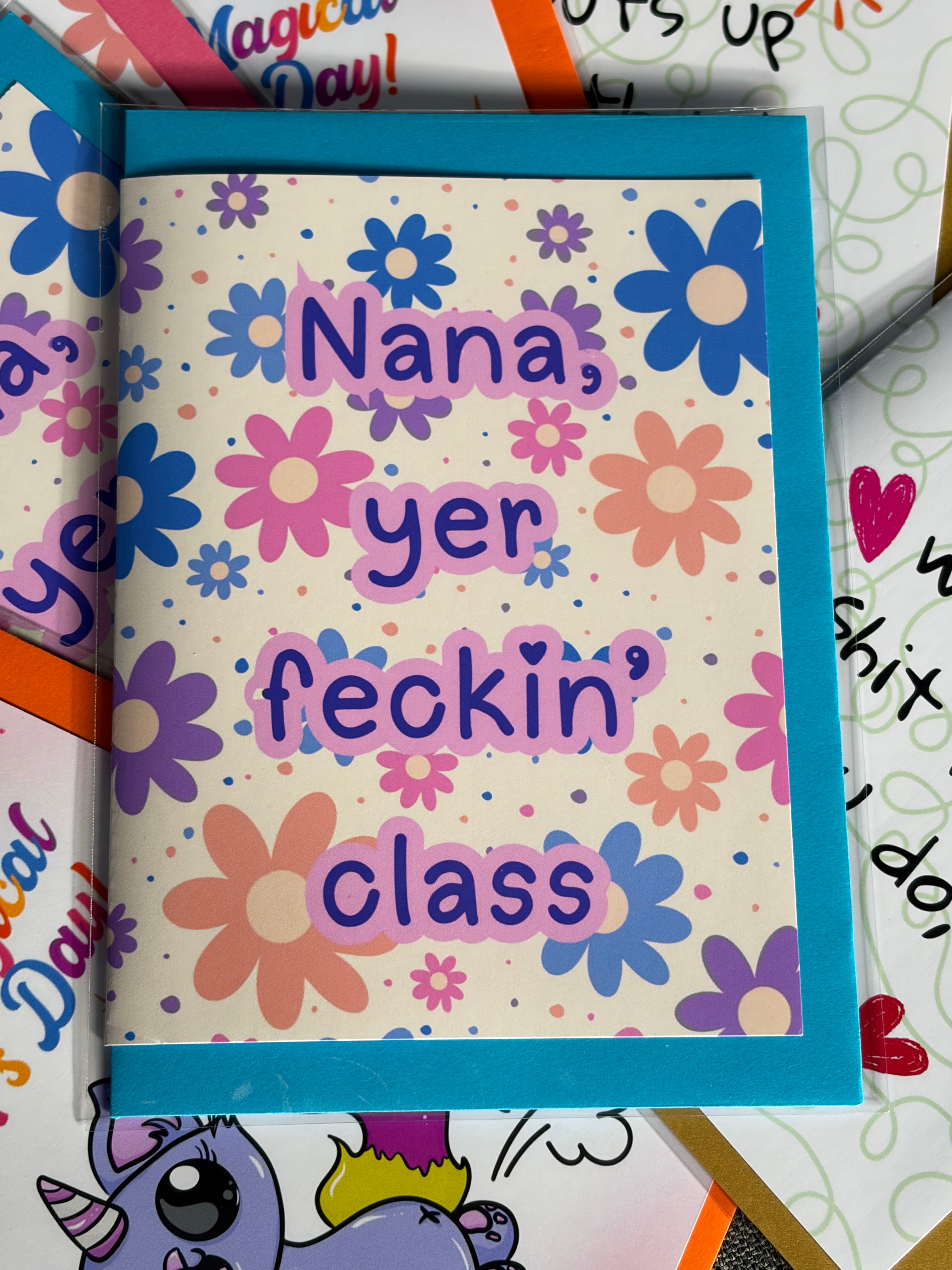 Class Nana Greeting Card