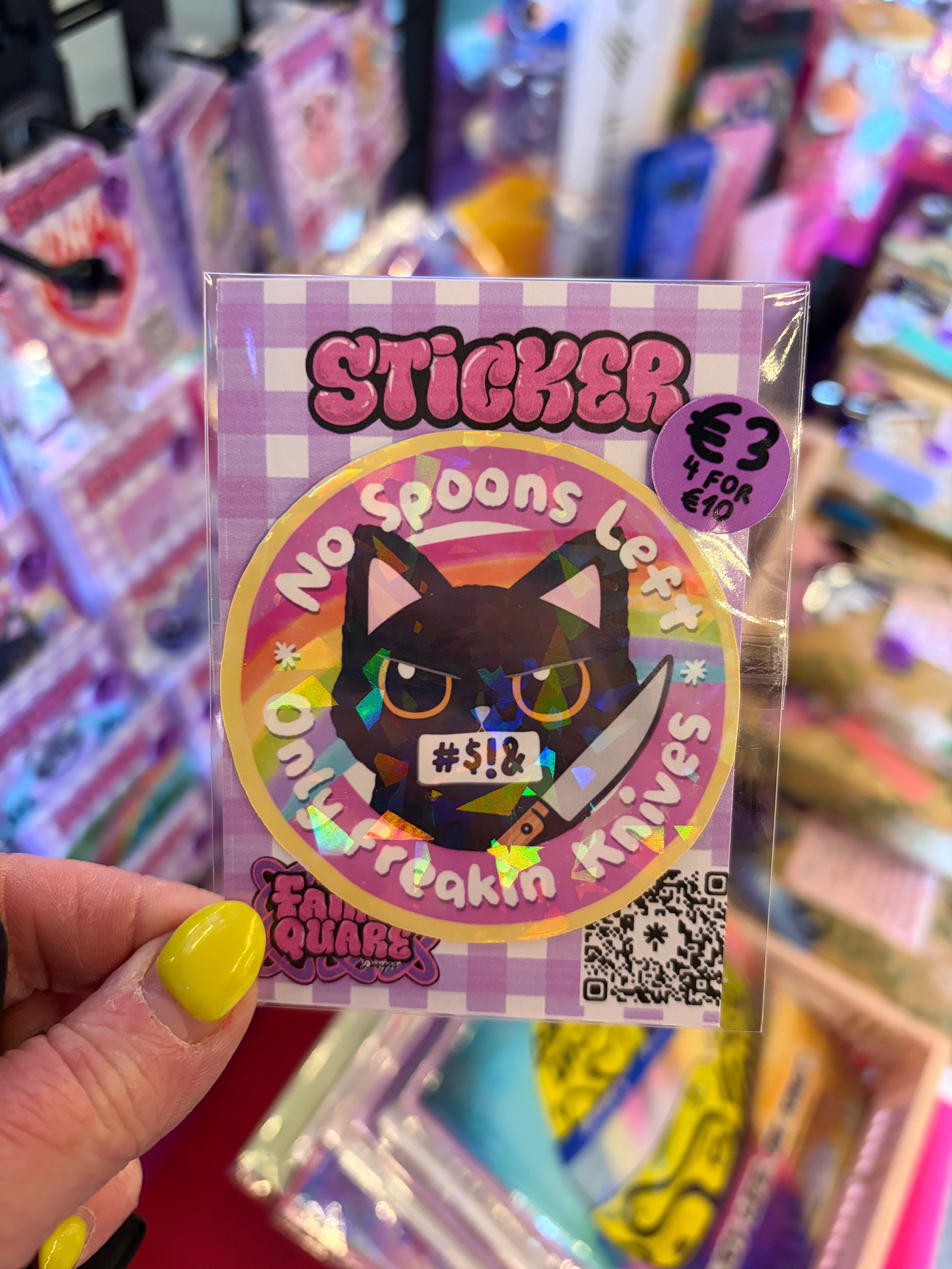 No Spoons Sticker