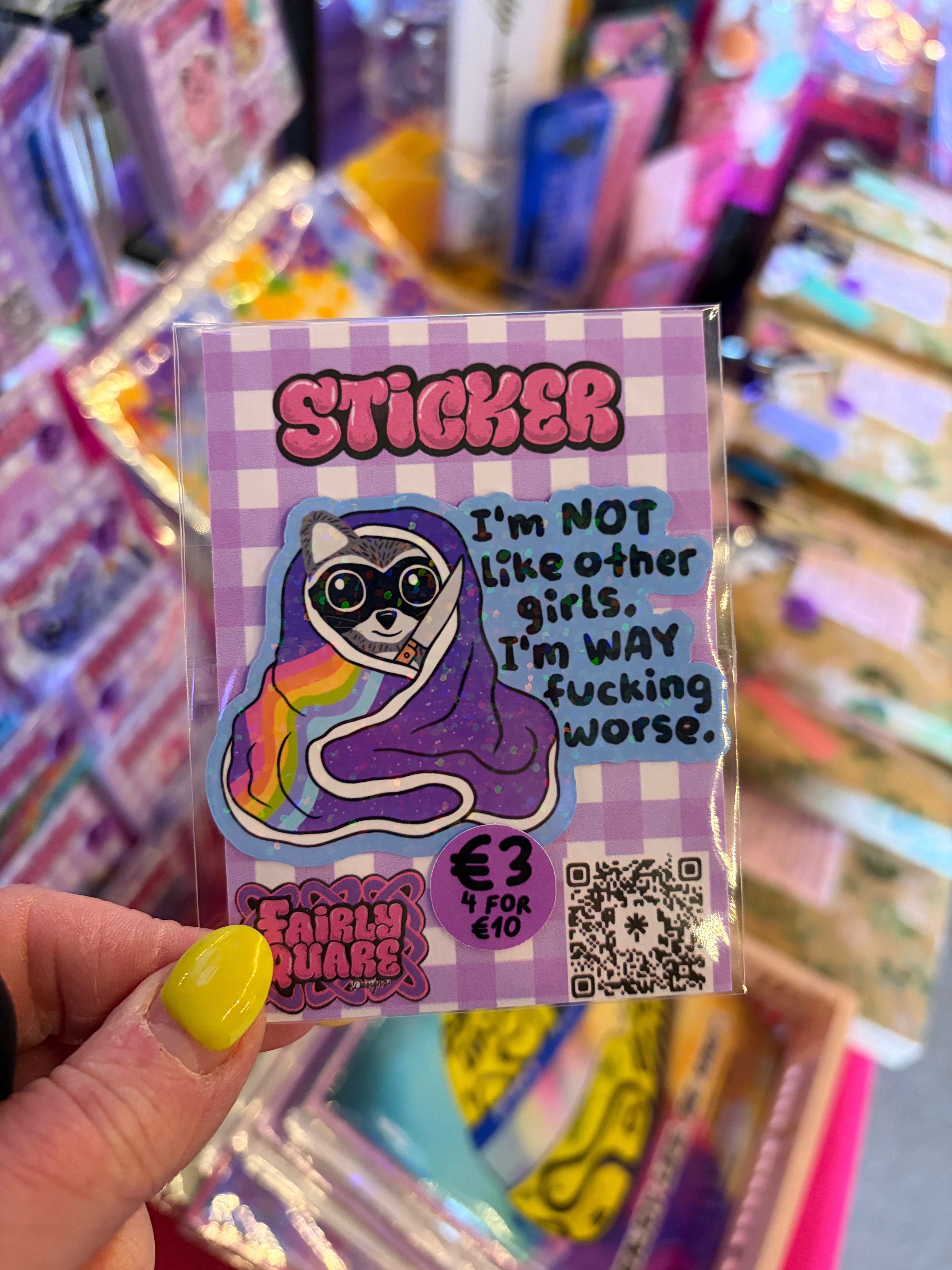 Worse than other girls Sticker