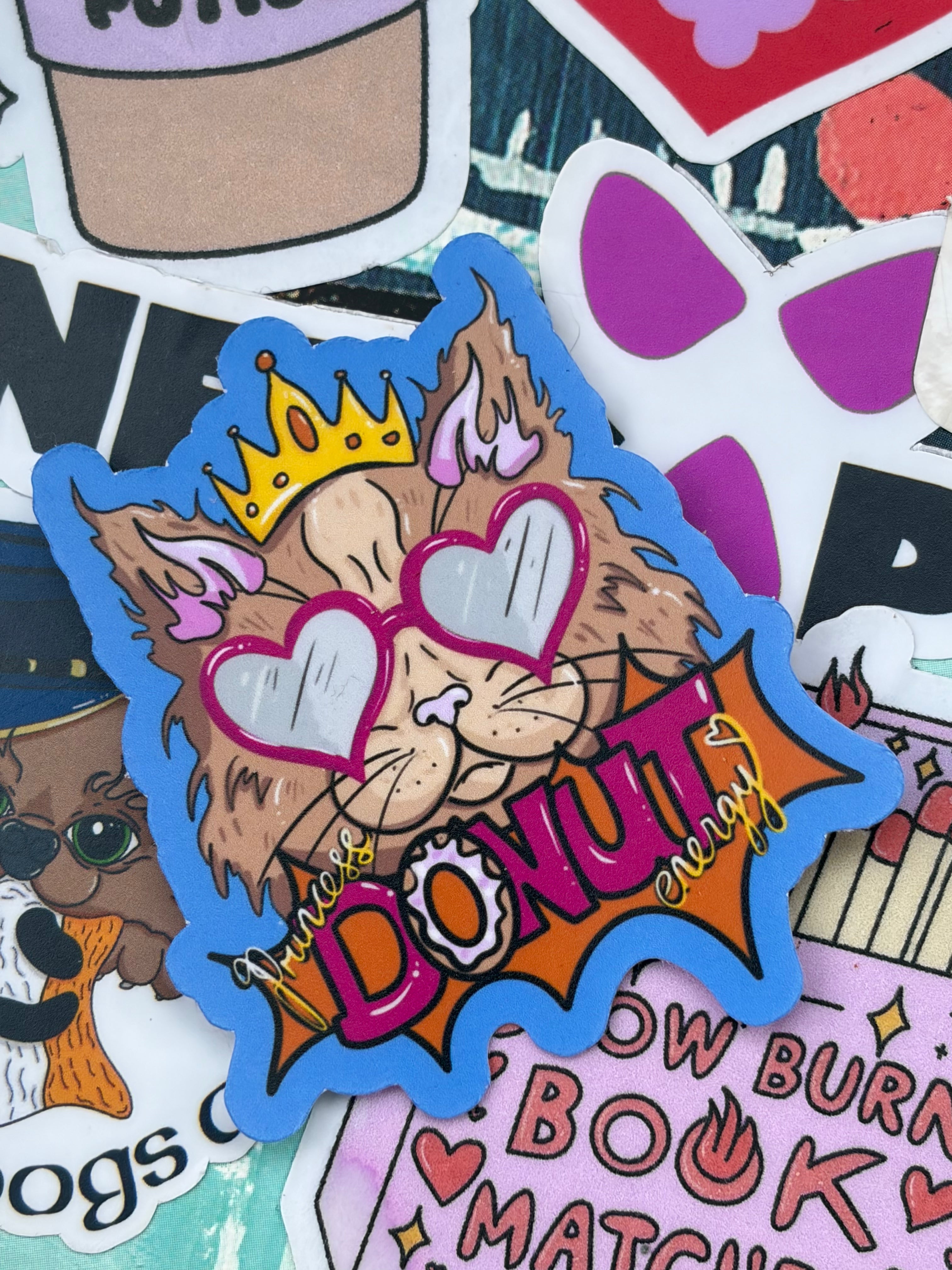 Princess Donut, Dungeon Crawler Carl, RPG Lit, Bookish single sticker