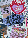 Motherhood ROCKS, 70’s Style Single Sticker
