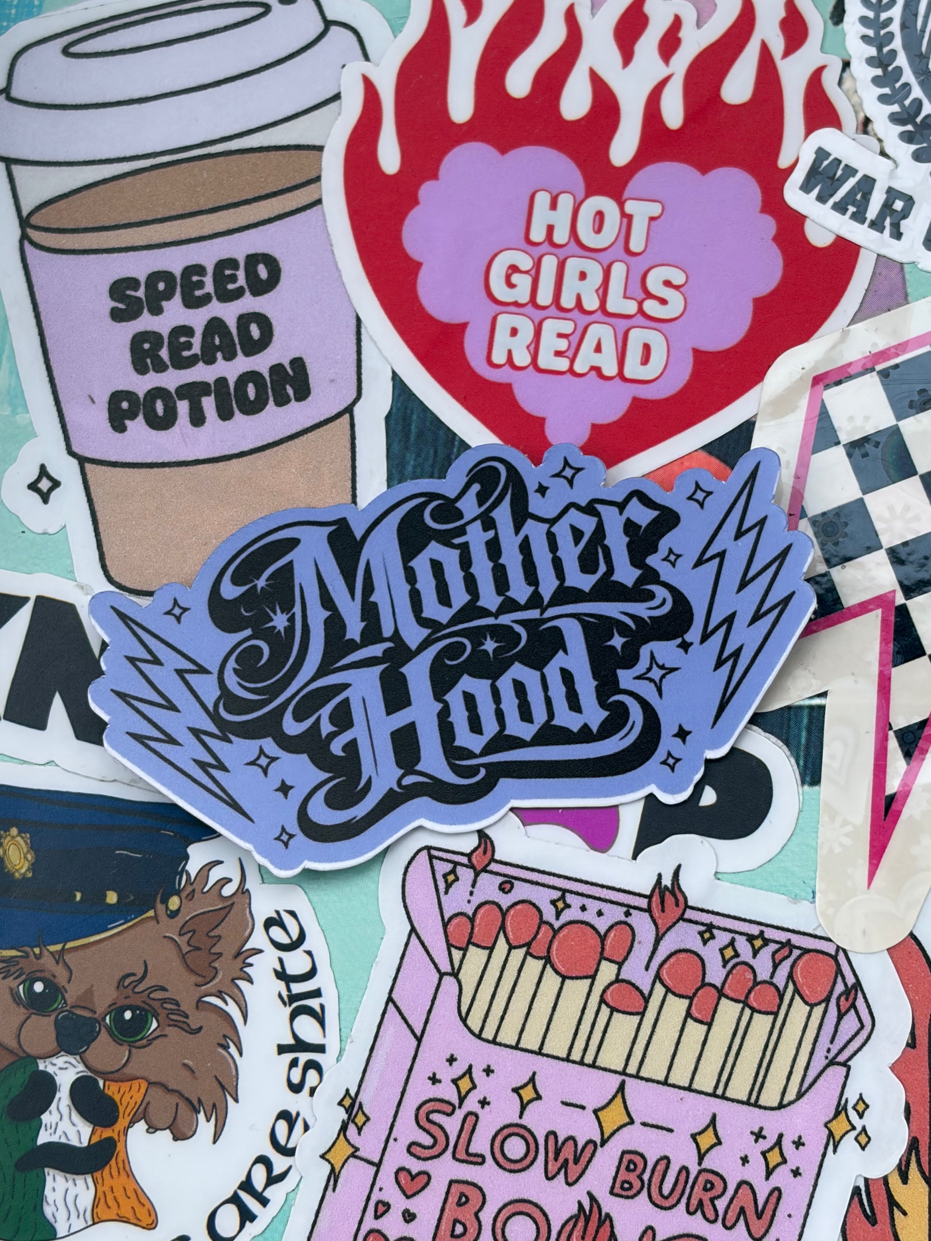 Motherhood ROCKS, 70’s Style Single Sticker