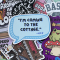 I'm coming to the cottage text bubble heated rivalry hockey romance pop culture trending bookish