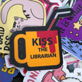 Kiss the Librarian, Buffy the Vampire Slayer Single Sticker Bloody mug with straw.