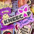 Kneecap Logo, Single Sticker pink