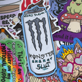 Monster Slut, Soda Can, Single Sticker, energy drink white