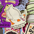 Office Goose, Single Sticker. Funny goose with tie. I hope this email finds you before I do