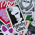 Randy Giles, aka. Spike, Buffy the Vampire Slayer Single Sticker BLACK AND WHITE FANDOM