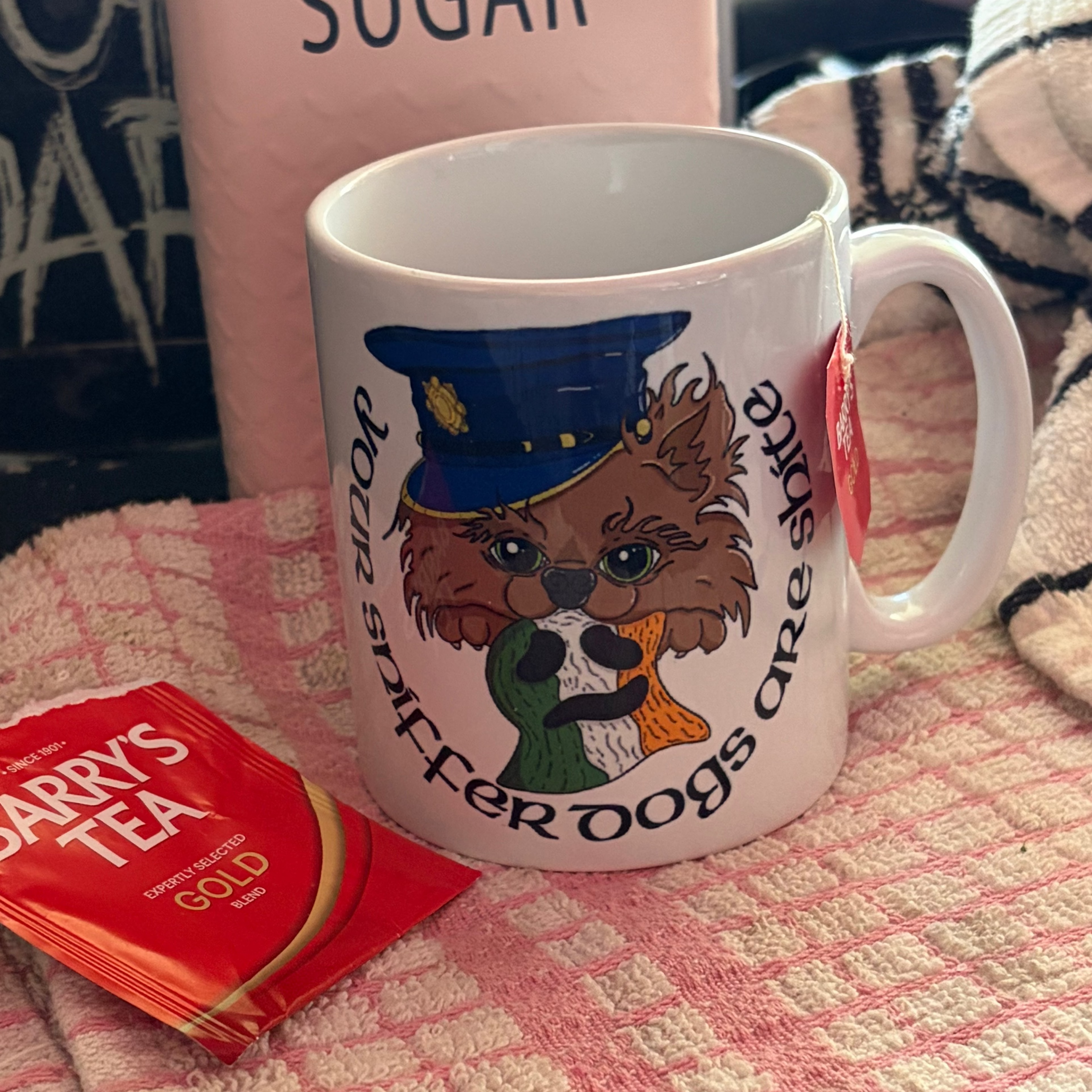 Sniffer Dogs, Ceramic White Sublimated Mug