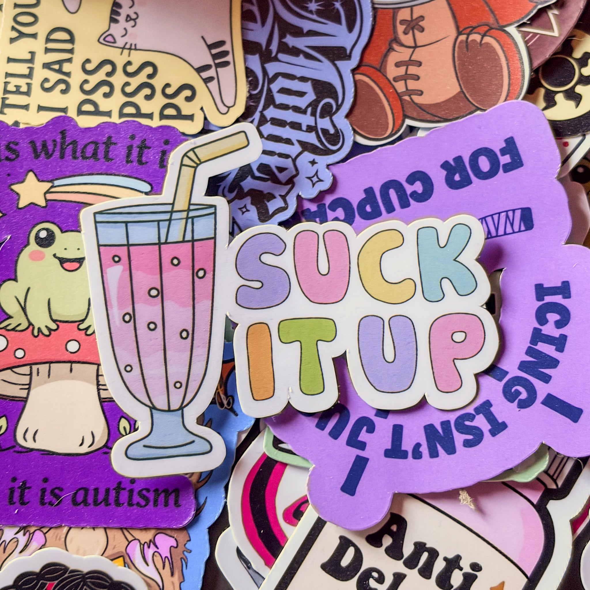 Suck it up, Single Sticker