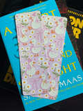Summer Daisy Geese, Standard Bookmark, cute, trending, spring, bows, coquette, cartoon,, birthday hat on goose