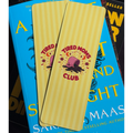 Tired Mums Club, Standard Bookmark, yellow stripes, coffee mug. pink, red