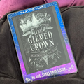 ACOTAR-inspired removable front Kindle skin with a blue-to-purple celestial gradient, white stars and To the stars that listen quote

