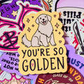 You’re so Golden, Retriever, Single Sticker. Harry styles, funny, cute, meme
