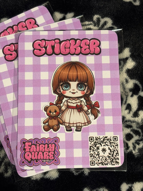 Annabelle Sticker - Fairly Quare Designs