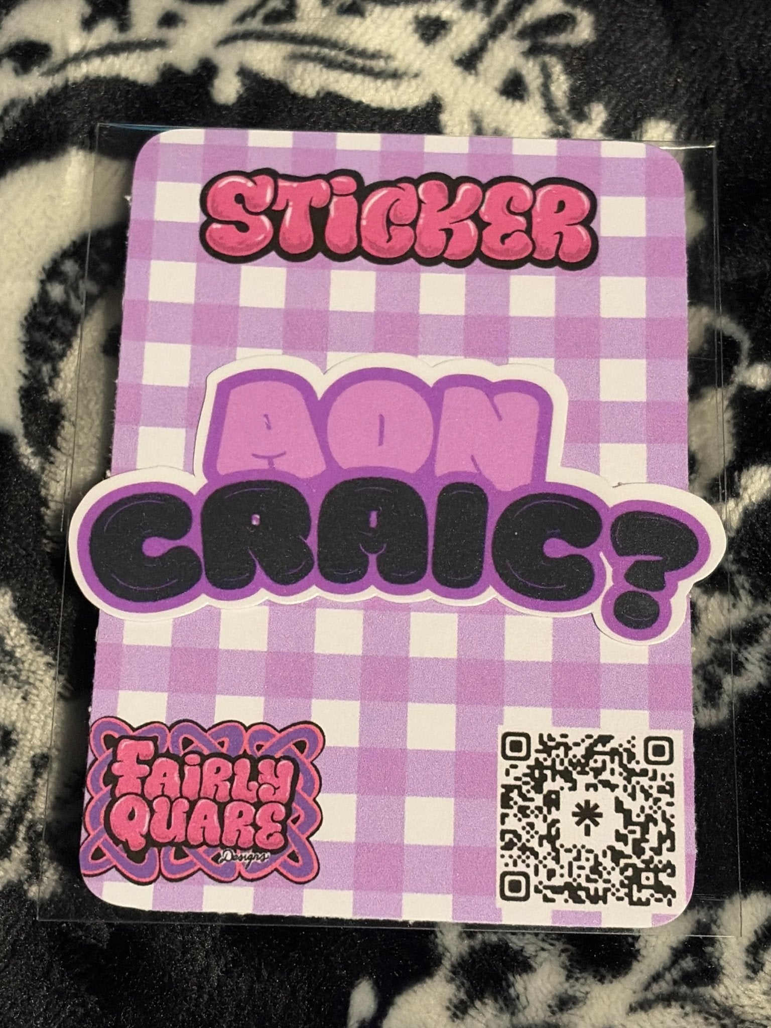 Aon Craic Sticker - Fairly Quare Designs