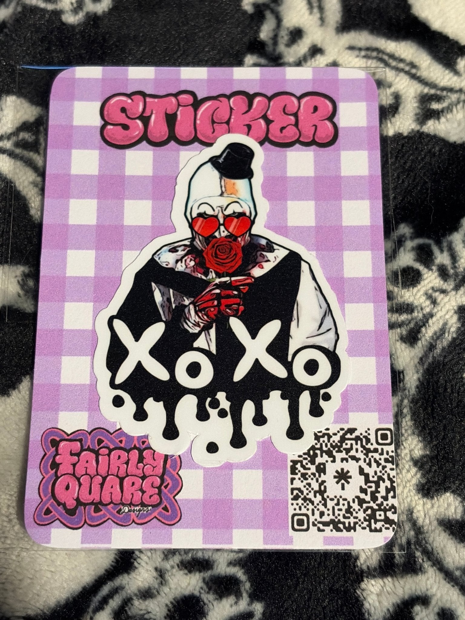 Art XOXO Sticker - Fairly Quare Designs