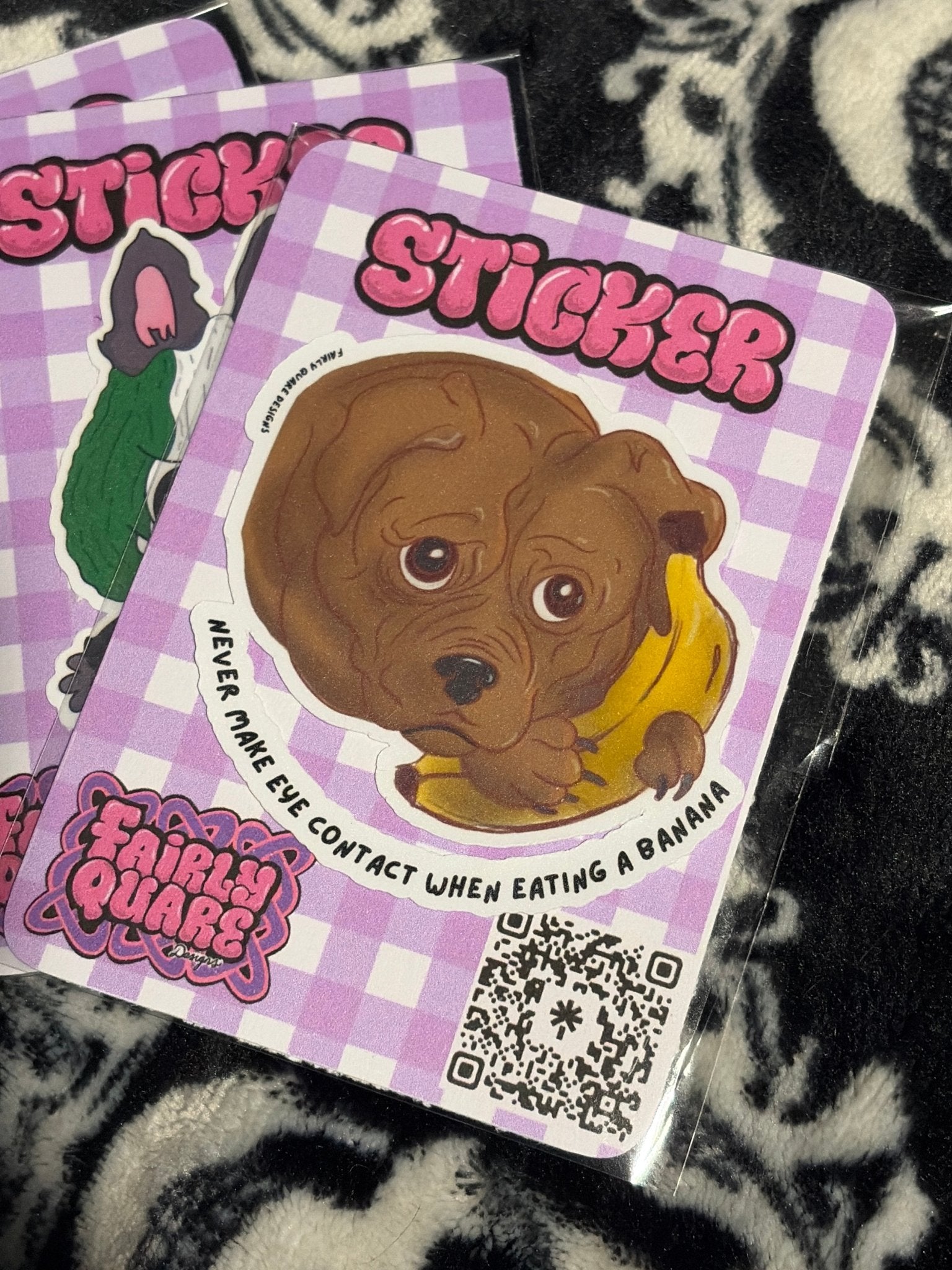 Banana Sticker - Fairly Quare Designs