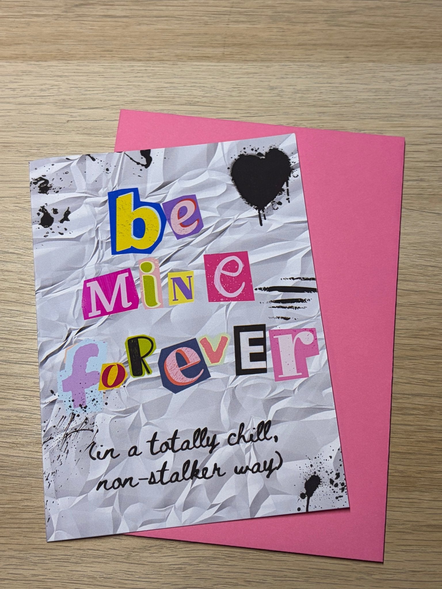 Be Mine Forever, Valentine’s Card - Fairly Quare Designs