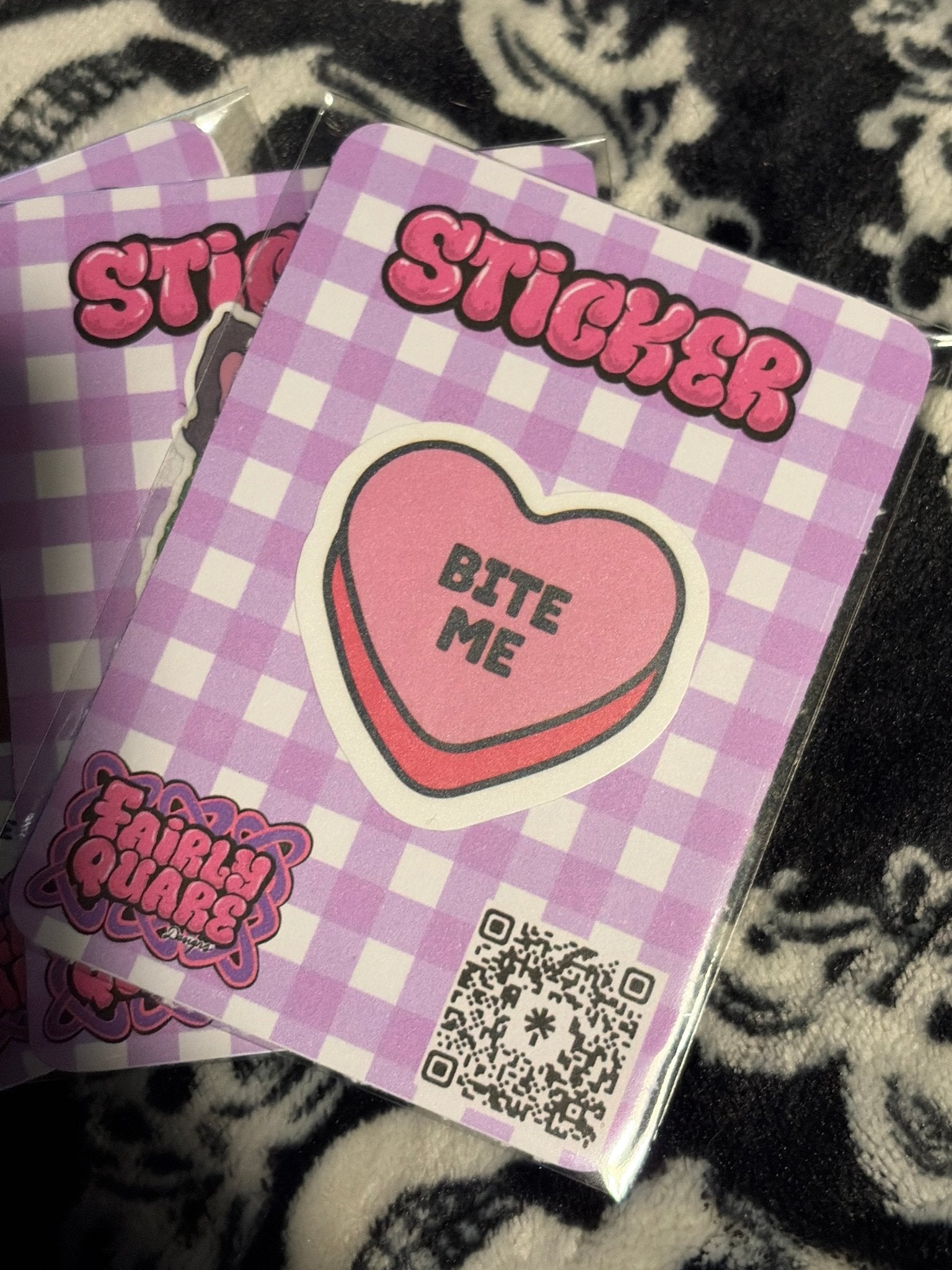 Bite Me Sticker - Fairly Quare Designs