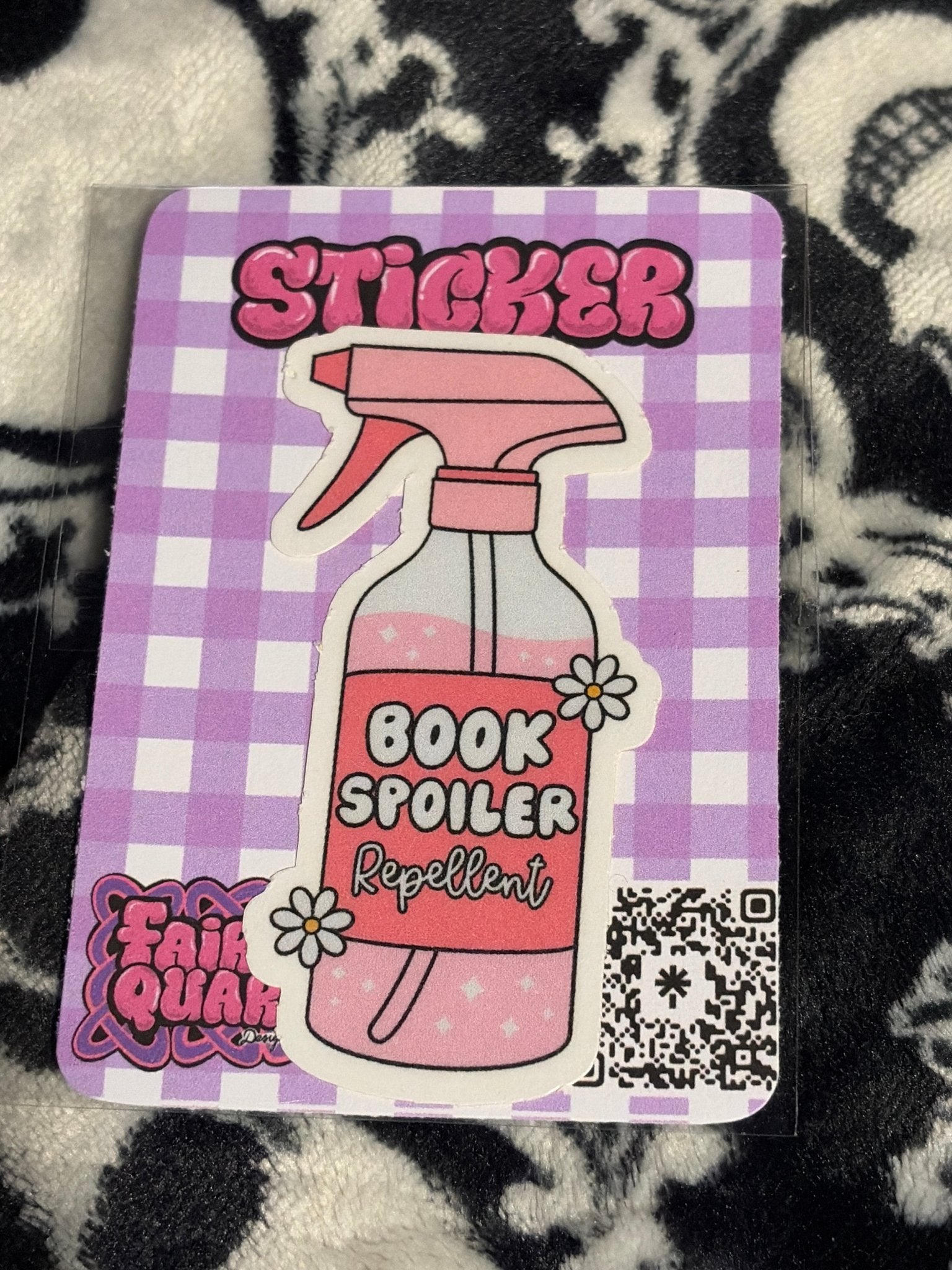 Book Spoiler Sticker - Fairly Quare Designs