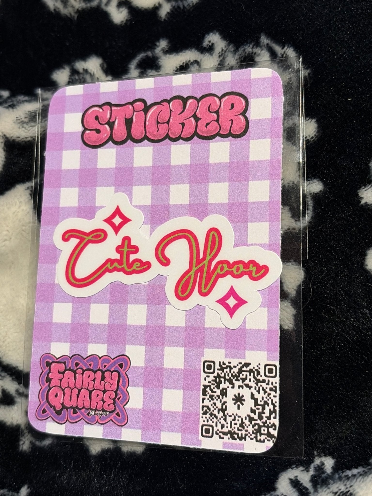 Cute Hoor Sticker - Fairly Quare Designs