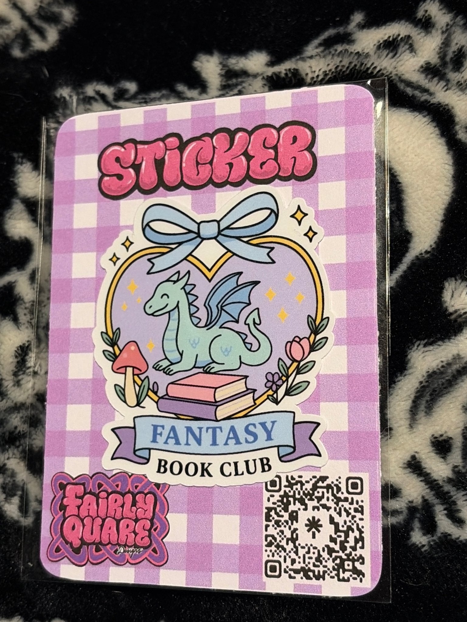 Fantasy BookClub Sticker - Fairly Quare Designs