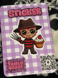 Freddy Sticker - Fairly Quare Designs