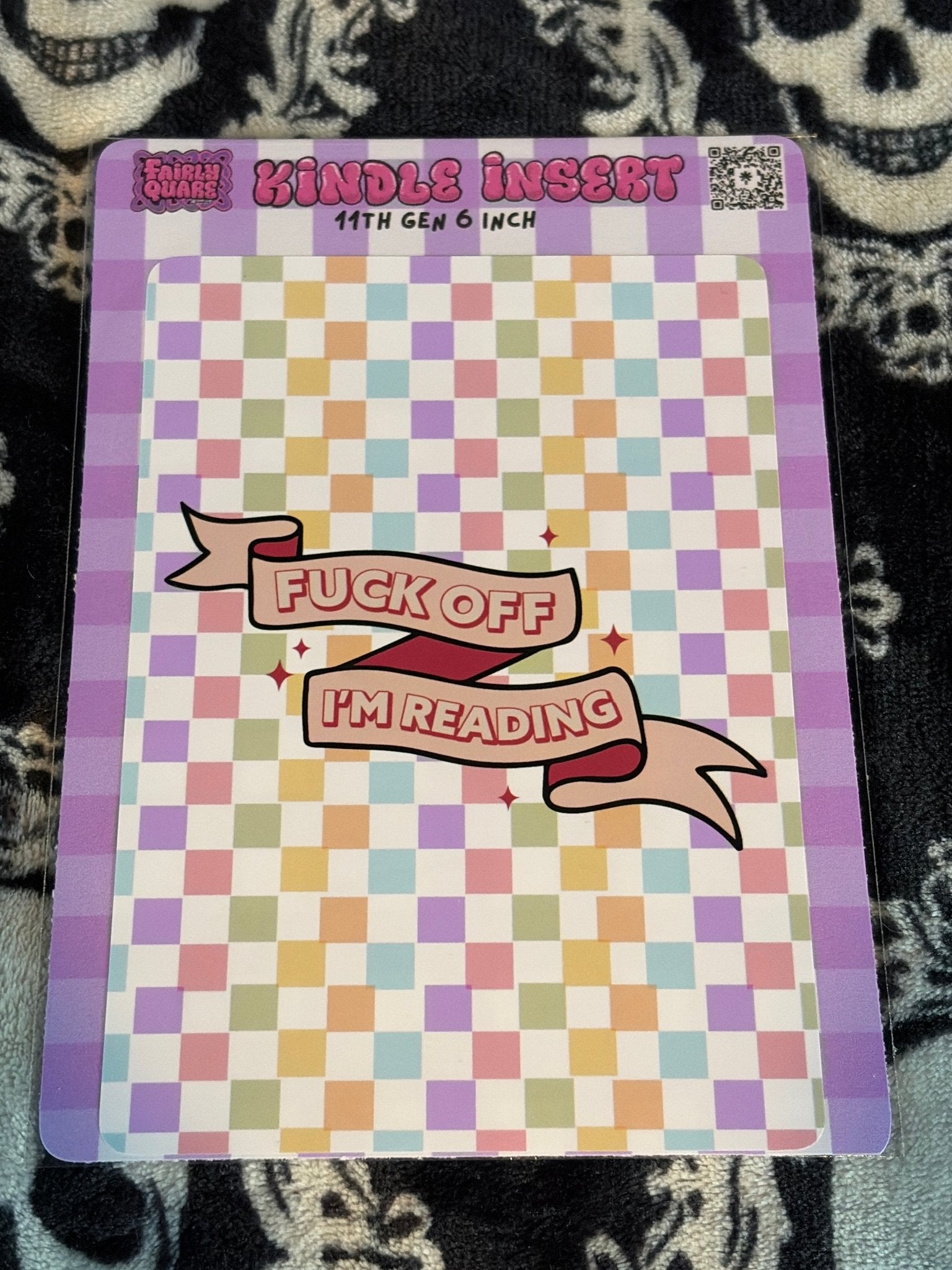 Fuck off Im Reading, Kindle Insert - Fairly Quare Designs