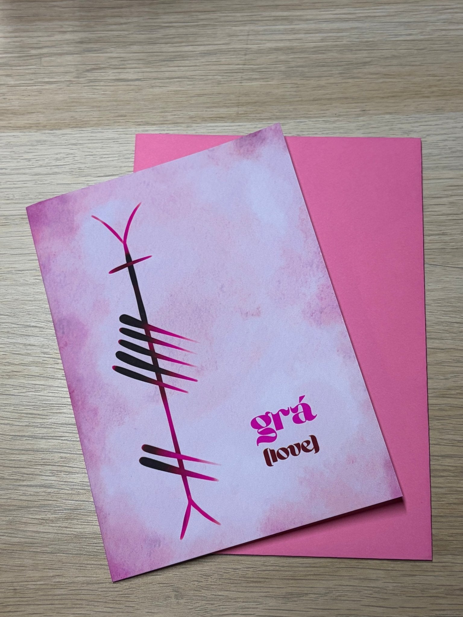 Grá Ogham, Greeting Card - Fairly Quare Designs