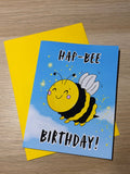 Hap - bee Birthday Card - Fairly Quare Designs