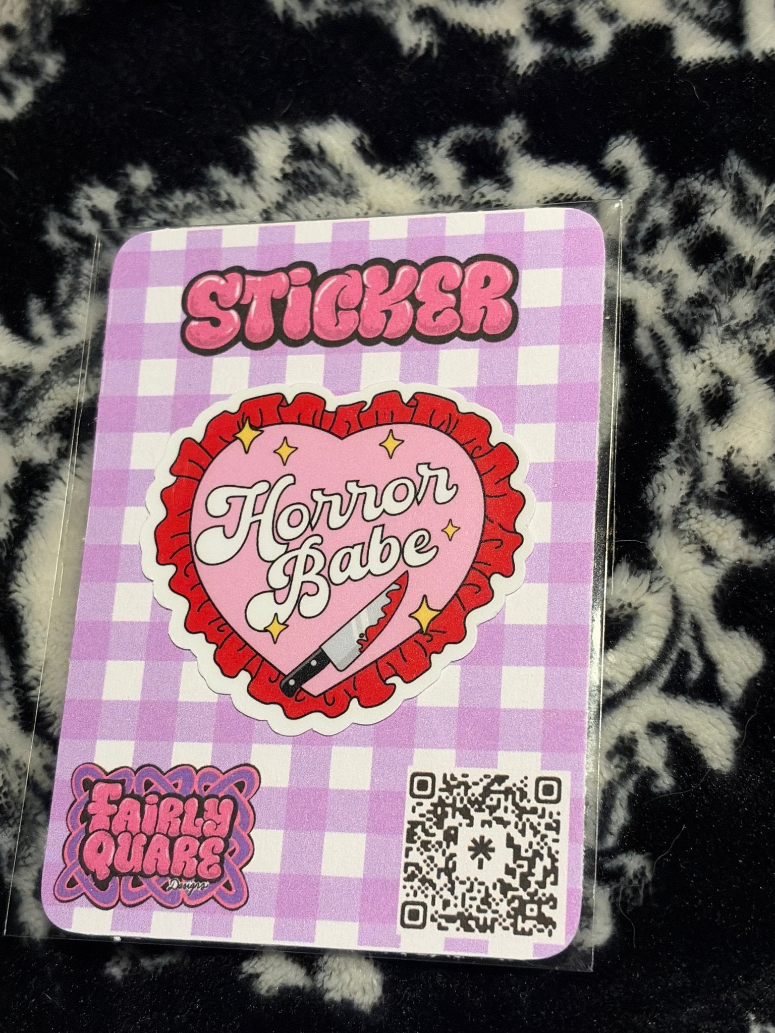 Horror Babe Sticker - Fairly Quare Designs