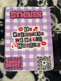 Horror Weds Sticker - Fairly Quare Designs