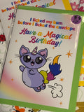 Magical Birthday Card - Fairly Quare Designs