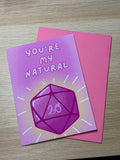 Natural 20, Valentine's Card - Fairly Quare Designs