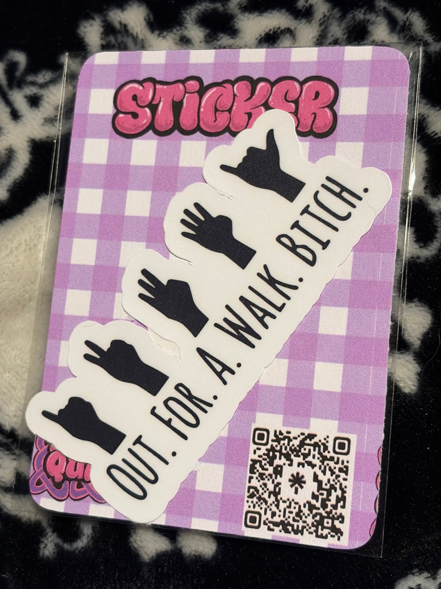 Out For A Walk Buffy Sticker - Fairly Quare Designs