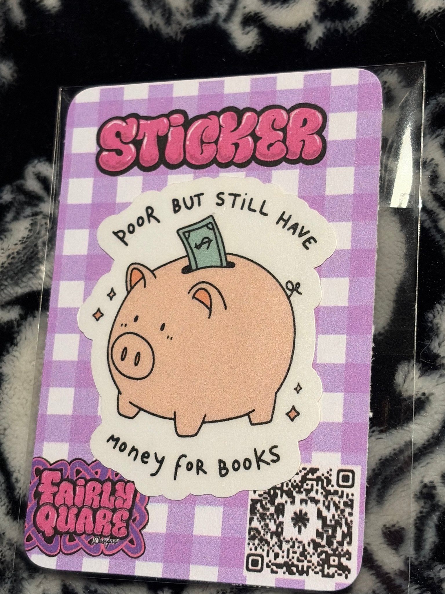 Piggy Bank Sticker - Fairly Quare Designs